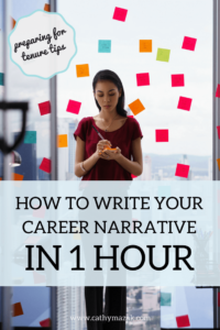 How to write your career narrative as you prepare for tenure