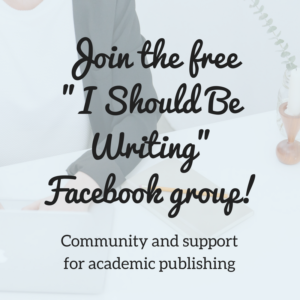Join the free - I Should Be Writing- facebook group!