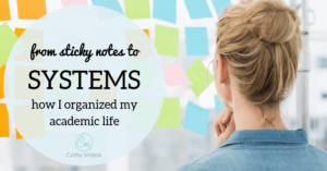 Academic life, organization, systems, developing organizational systems